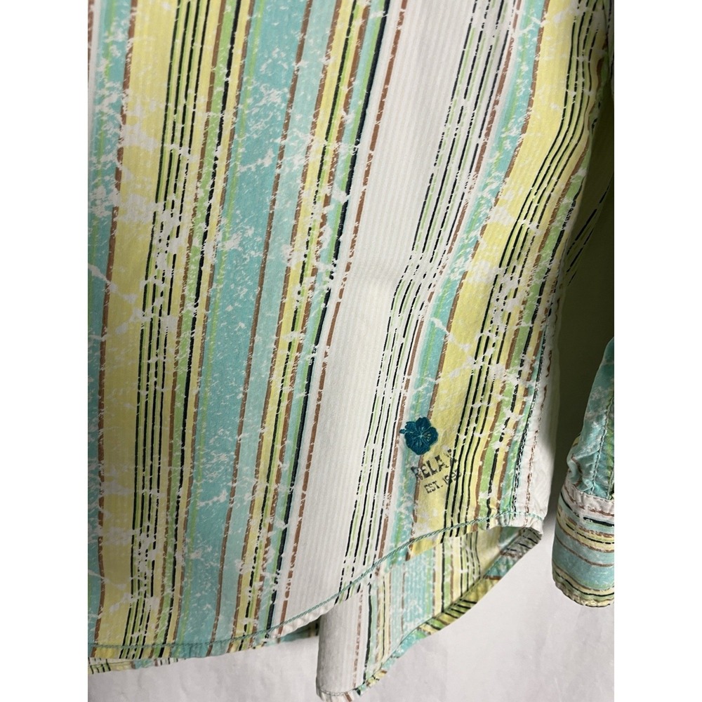 Tommy Bahama Men's XL Cotton Silk Blend Long Sleeve Summer‎ Striped Multicolor - Picture 5 of 8